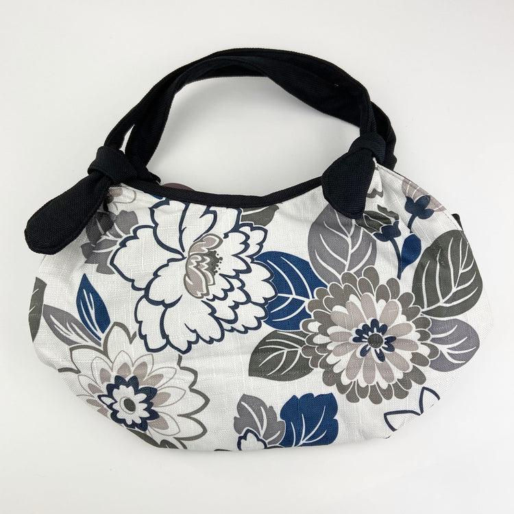 ★オリジナルベトナムバッグ quay 花刺繍 ブルー