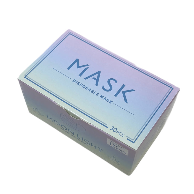★オリジナル キッズカラーマスクS パステルマーブル2 レインボー BOX(30枚入り)