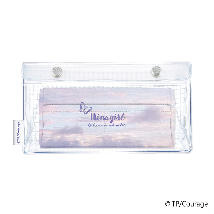 ★Hinagirl クリアハイペンポーチ チョウチョ
