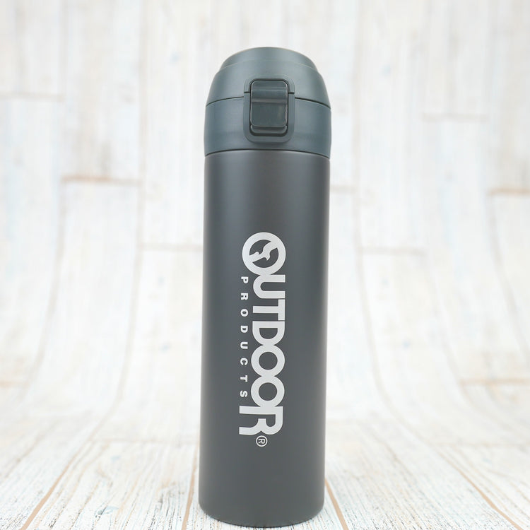 ★OUTDOOR ワンプッシュボトル(450ml) ブラック