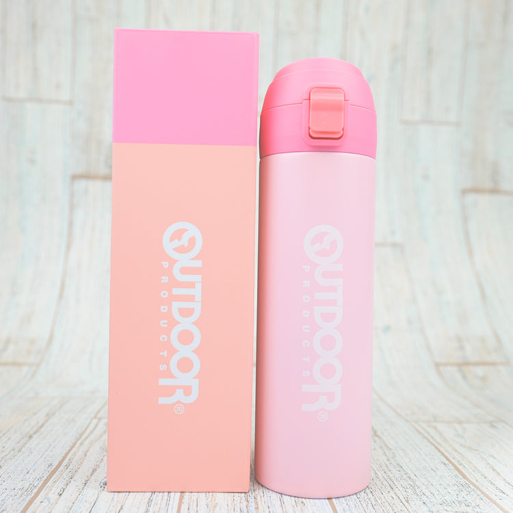 ★OUTDOOR ワンプッシュボトル(450ml) ピンク