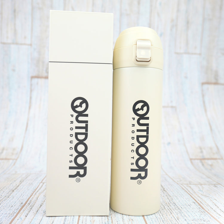 ★OUTDOOR ワンプッシュボトル(450ml) ホワイト