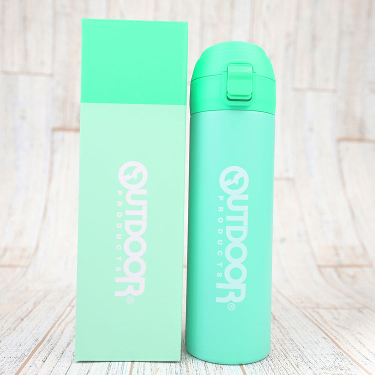 ★OUTDOOR ワンプッシュボトル(450ml) ミント
