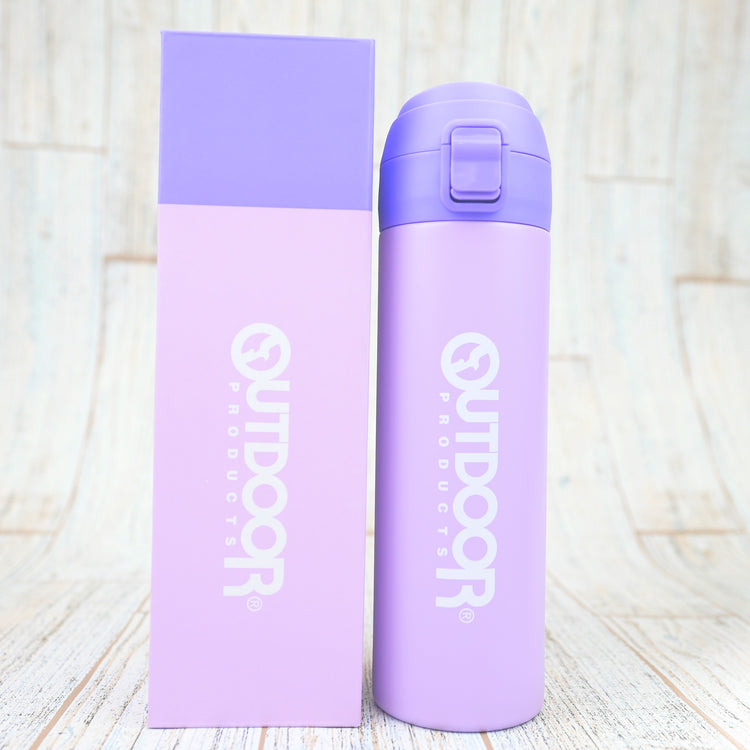 ★OUTDOOR ワンプッシュボトル(450ml) パープル