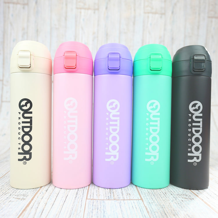 ★OUTDOOR ワンプッシュボトル(450ml) ホワイト