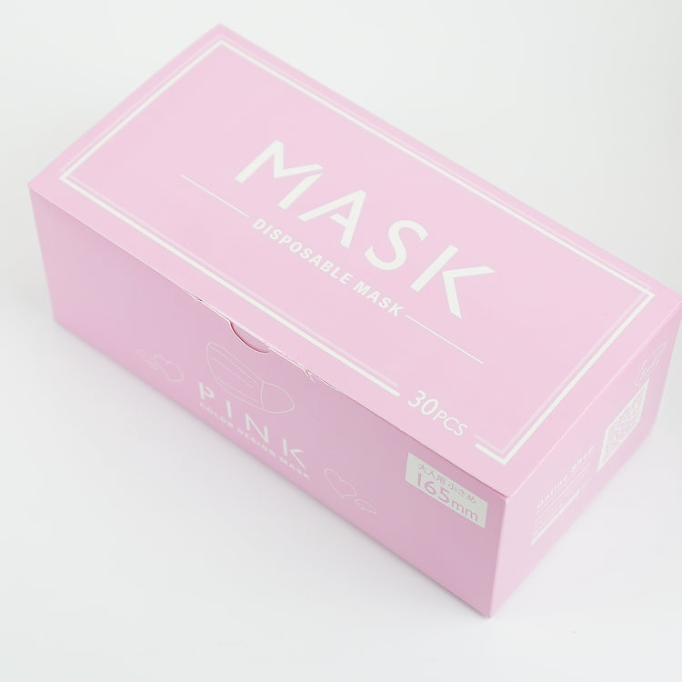 ★オリジナル 小さめ大人カラーマスク ピンク BOX(30枚入り)