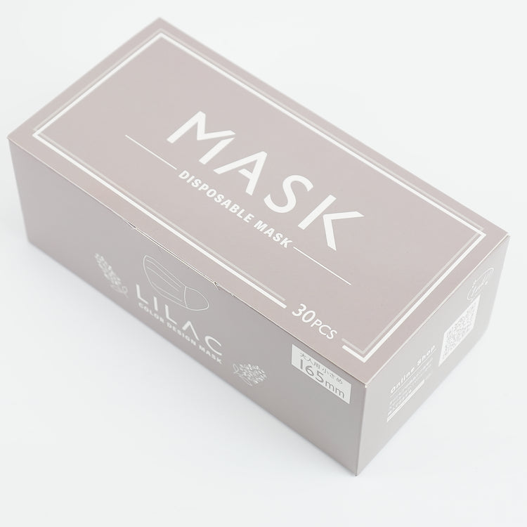 ★オリジナル 小さめ大人カラーマスク ライラック BOX(30枚入り)