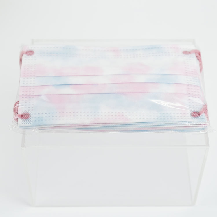 ★オリジナル 小さめ大人 パステルパレットマスク ピンクダークブルー 30枚入り