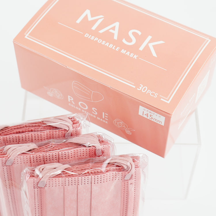 ★オリジナル キッズカラーマスク ローズ BOX(30枚入り)