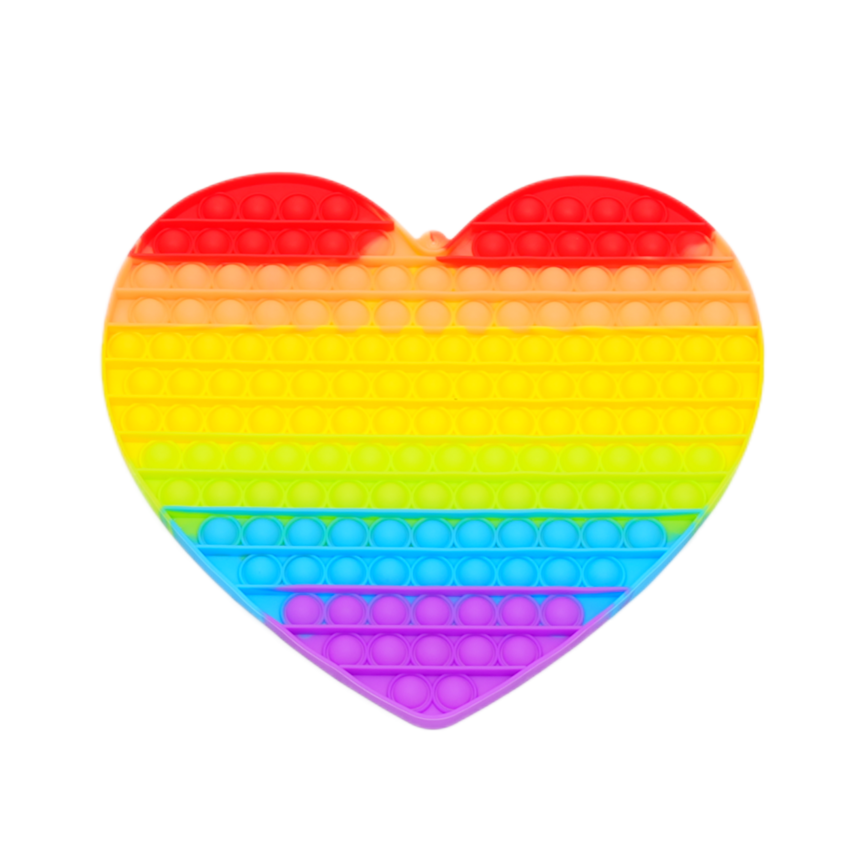 ☆オリジナル スーパービッグプッシュポップ ハート レインボー