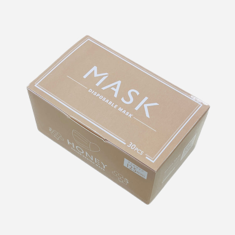 ★オリジナル キッズカラーマスクS ハニー BOX(30枚入り)