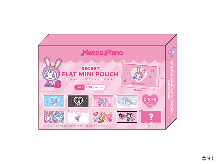 ★mezzo piano シークレットフラットミニポーチ