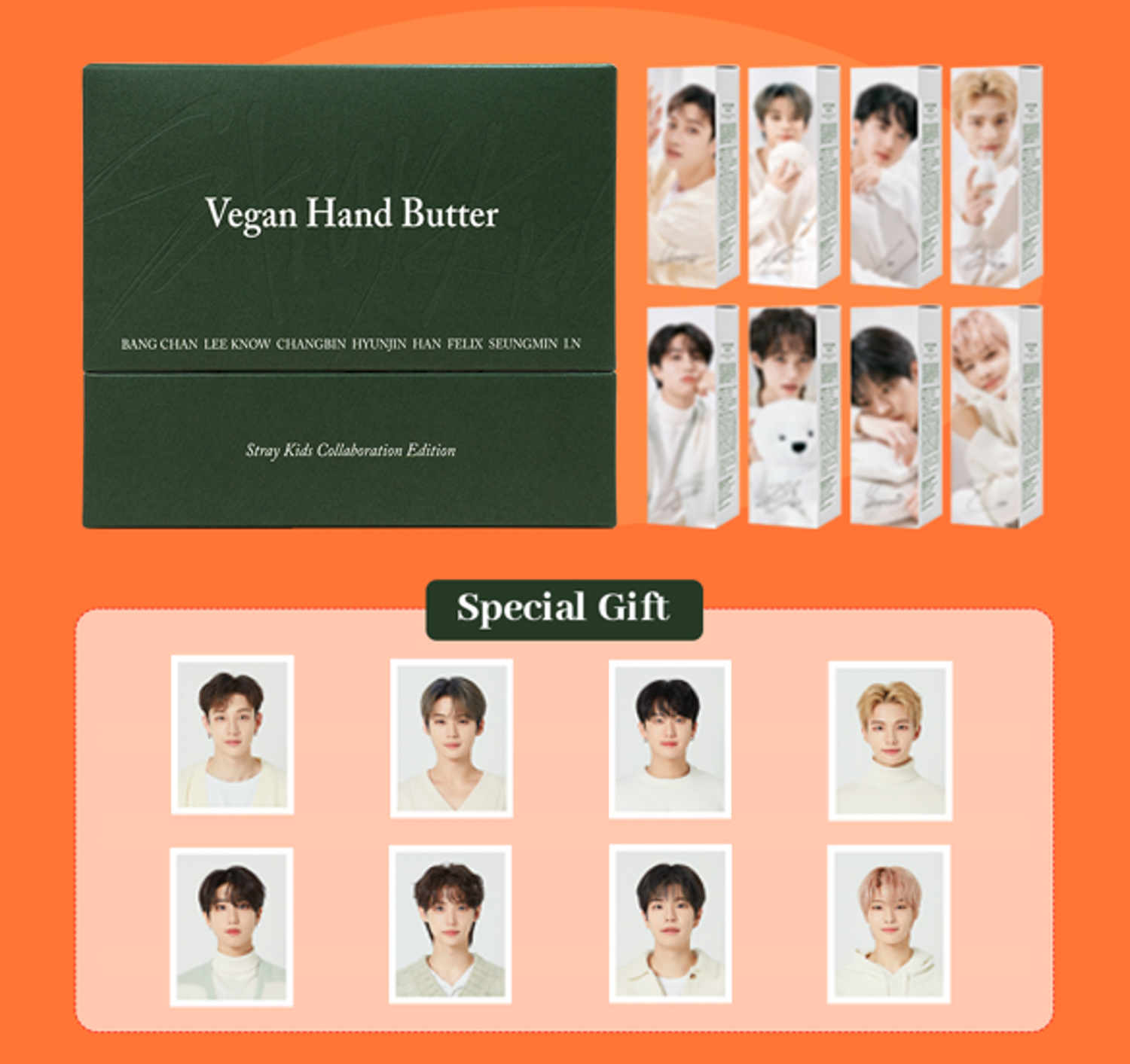 Stray Kids Vegan Hand Butter 8本セット セット品】NACIFIC x Stray Kids Vegan hand Butter 8 Set