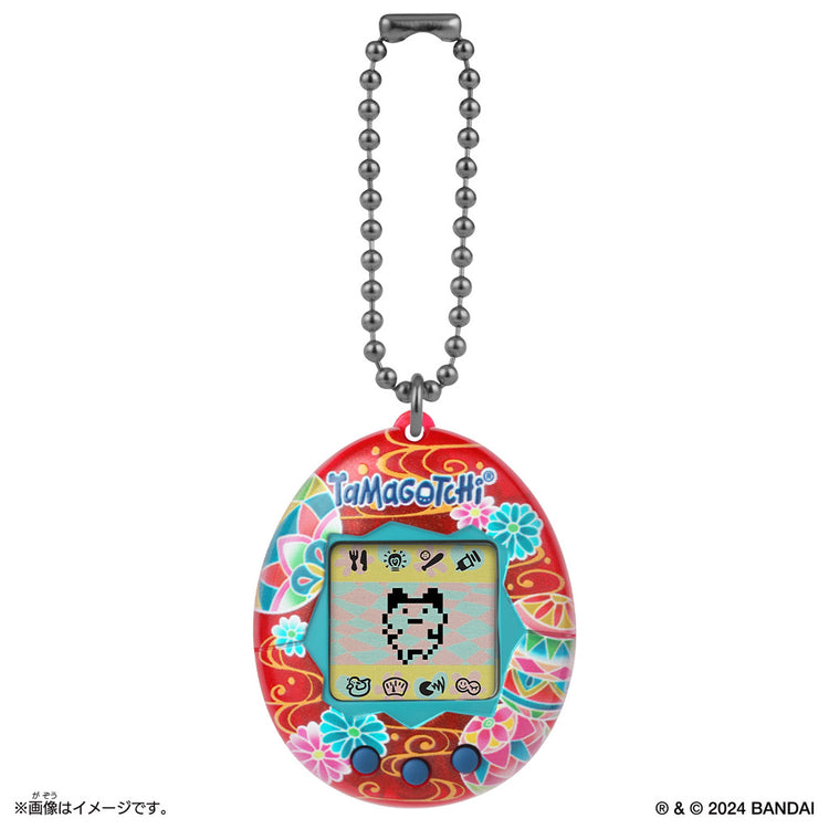 Original Tamagotchi 手まりに流水 inspired by 加賀友禅