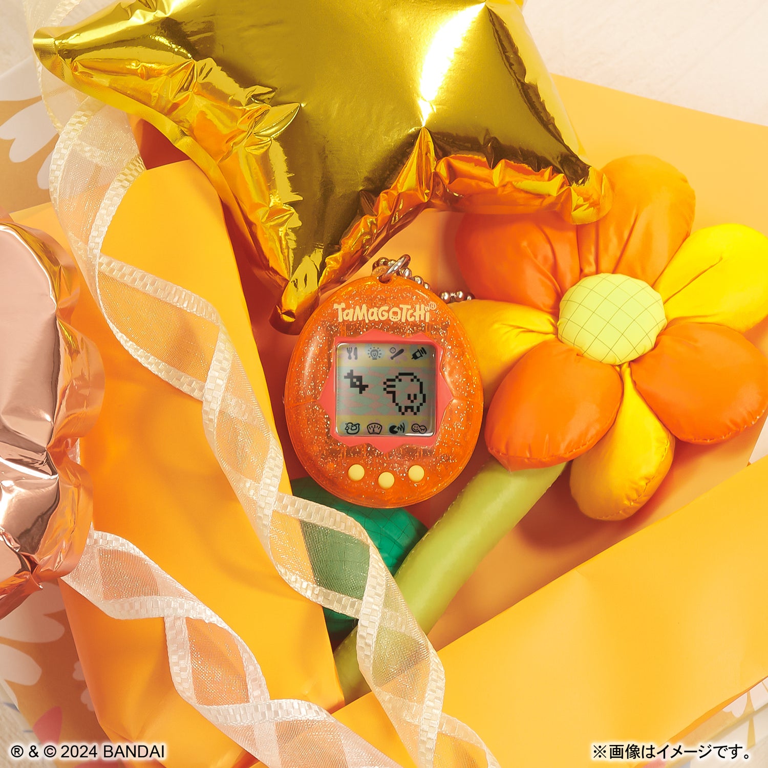 TAMAGOTCHI 4U＋ バンダイ ピーチオレンジ 【7月16日以降発送予定