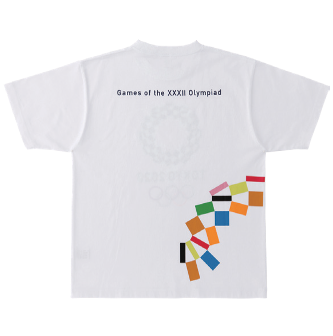 ☆Tシャツ (東京2020オリンピックエンブレム)クロッピングバック ☆Tシャツ (東京2020オリンピックエンブレム)クロッピングバック