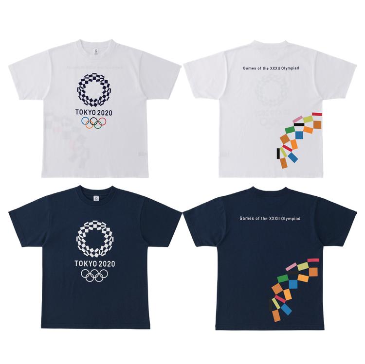 ★Tシャツ (東京2020オリンピックエンブレム)クロッピングバックプリントＬサイズ